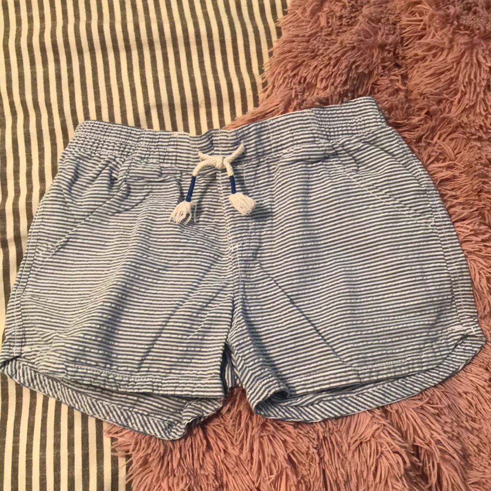 Old Navy Blue and White Striped Shorts